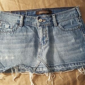 Hollister jean skirt